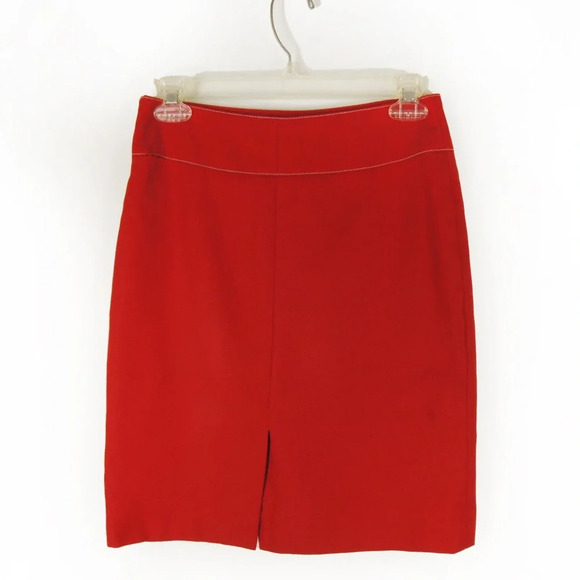 Vintage Thierry Mugler x Clarins Red Blazer Jacket Skirt Set - Picture 7 of 8